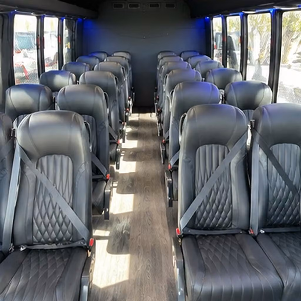 25 passenger minibus inside