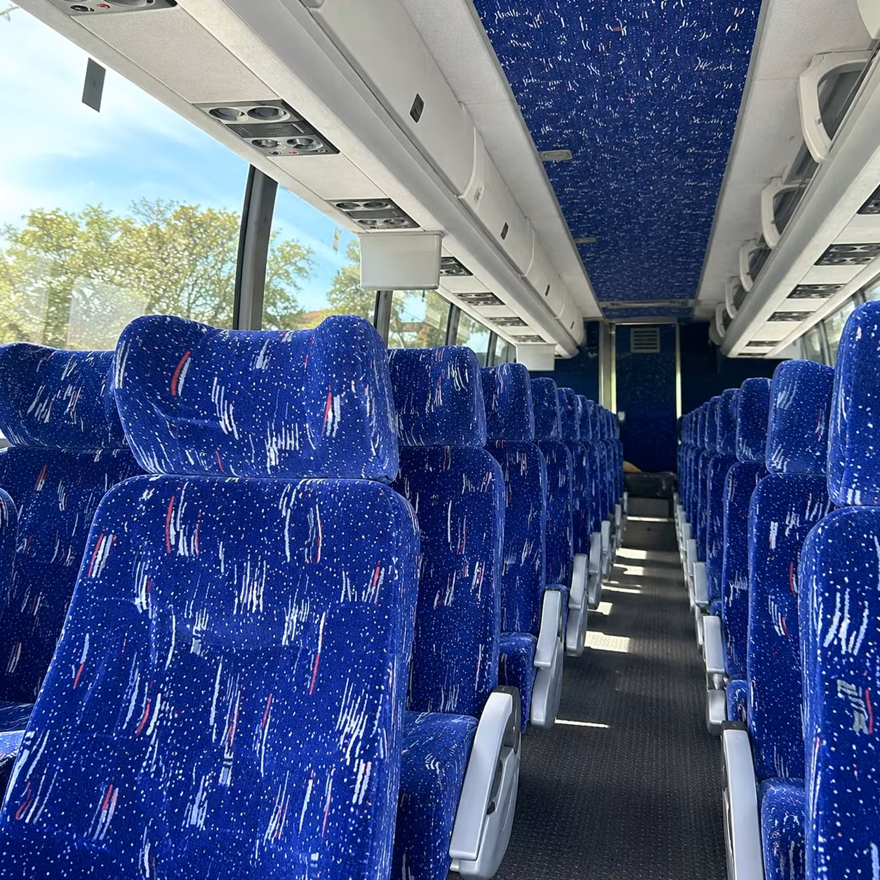 winston salem charter bus interior