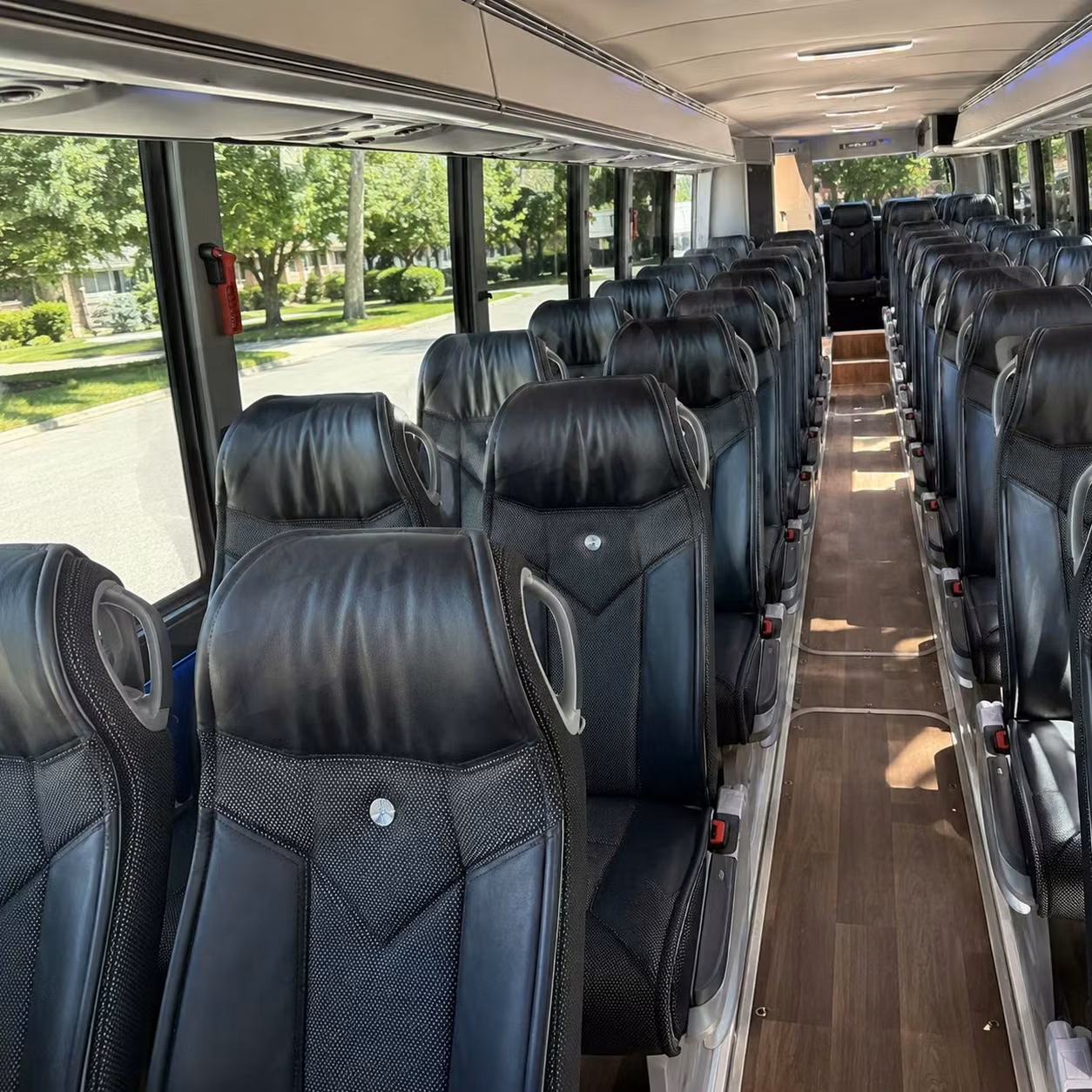 winston salem charter bus rental interior