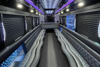 Winston Salem Party Bus Interior