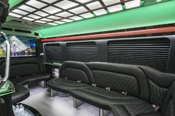 Winston Salem Sprinter Party Bus Interior
